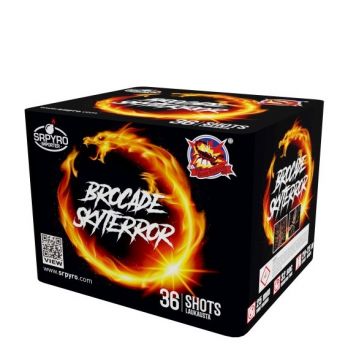 SR Pyro Fireworks Silvester Batterie Feuerwerk "Brocade Skyterror" 36 Schuss